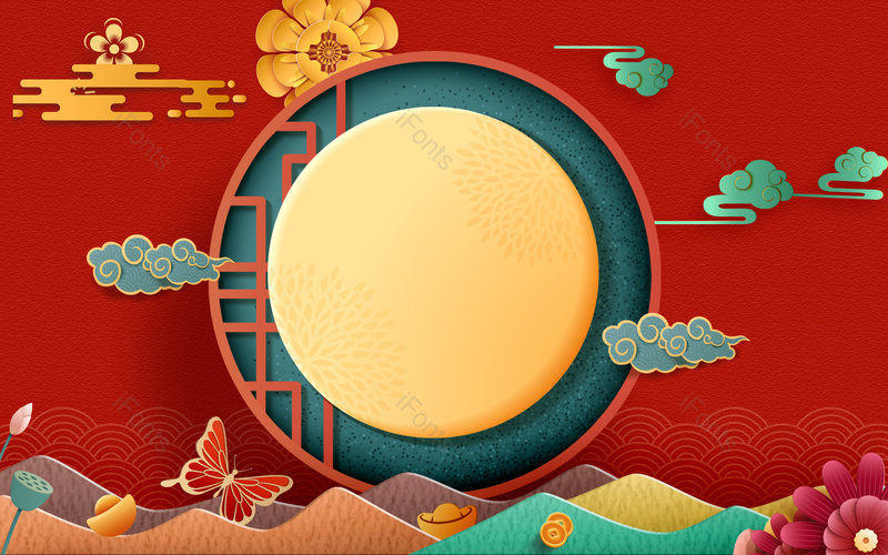 复古中国风国潮新年年货节活动海报背景,插画/手绘图,插画/手绘图库,插画/手绘图下载,插画/手绘